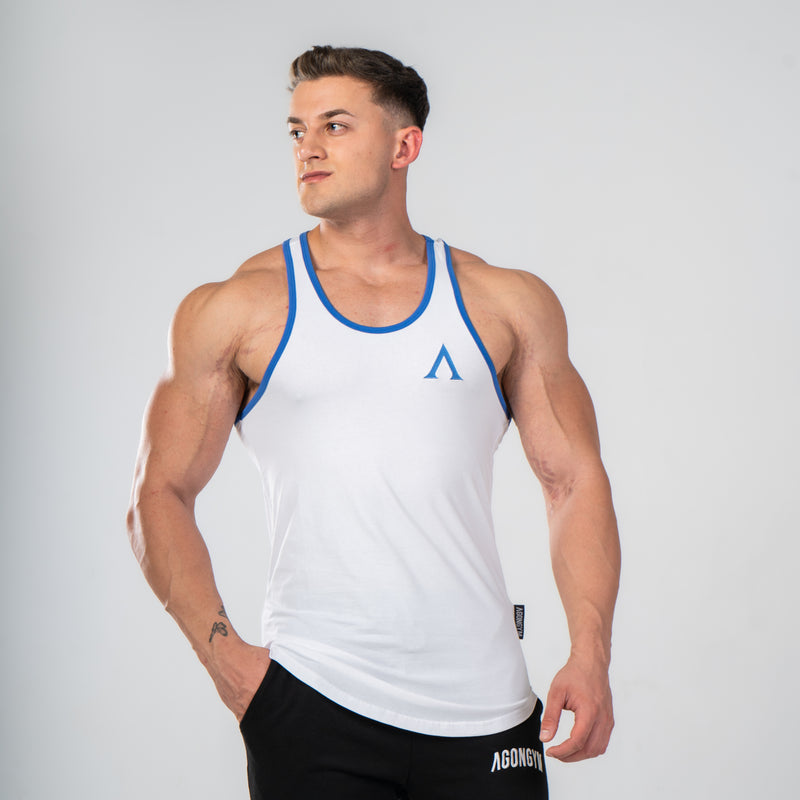 AESTHETIC STRINGER - WHITE/NAVY