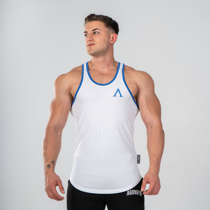 AESTHETIC STRINGER - WHITE/NAVY