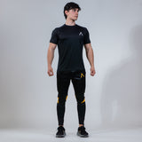 BASIC JOGGER - BLACK/GOLDEN