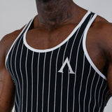 STRINGER MUSCLE ERA - STRIPED BLACK