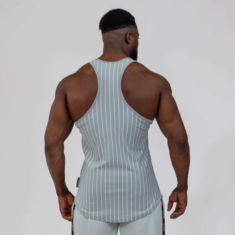 STRINGER MUSCLE ERA - STRIPED DARK GREY