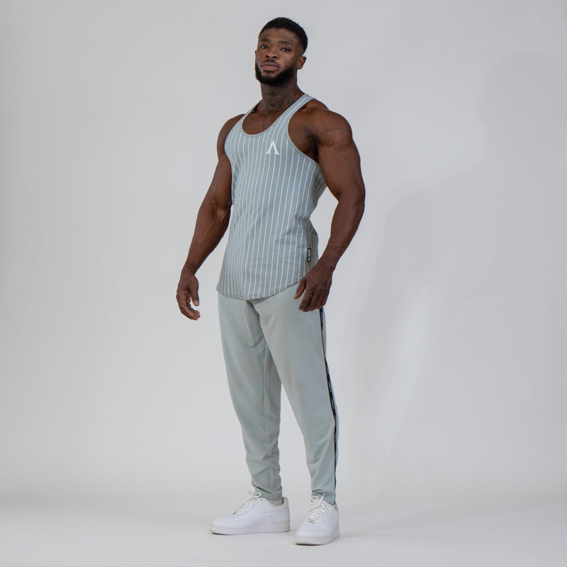 STRINGER MUSCLE ERA - STRIPED DARK GREY